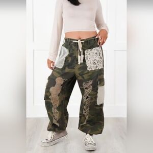 NWT! POL Vintage distressed Camo jogger